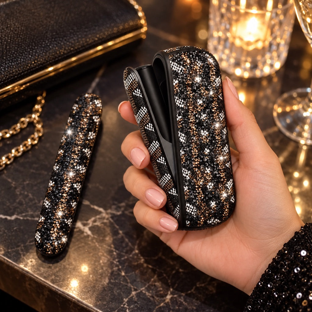 Funda Lune brillo noche para ILUMA i con la tapa abierta