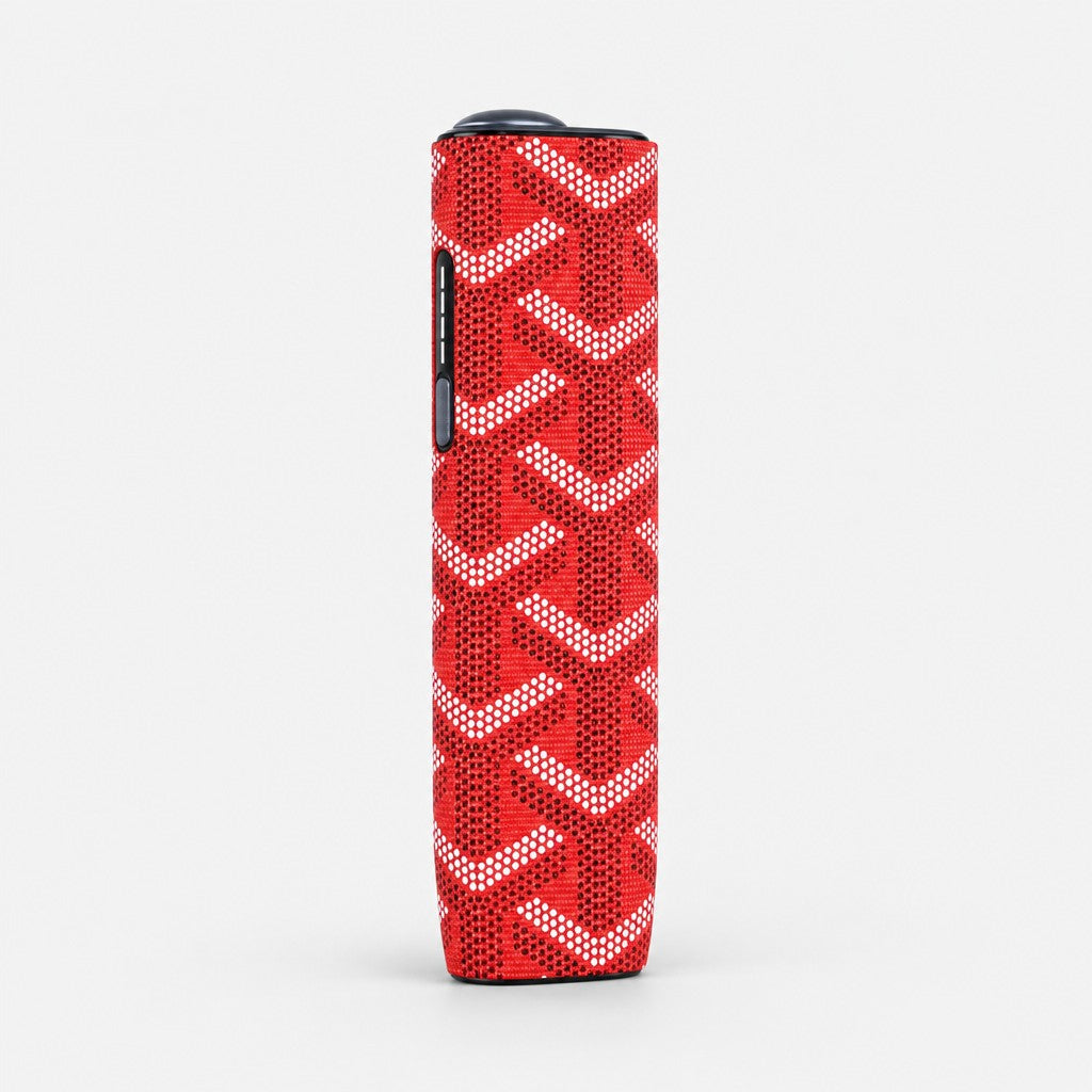 Funda Chevron · compatible con IQOS ILUMA i ONE Rojo