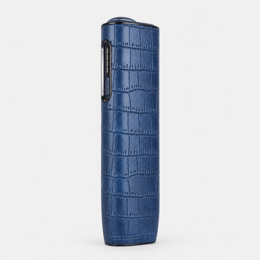 Funda Croco · compatible con IQOS ILUMA i ONE Azul